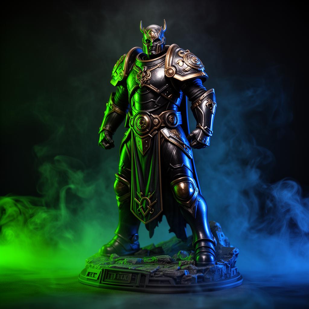 Action figure produzida e pintada à mão pela Silk3D Brasil